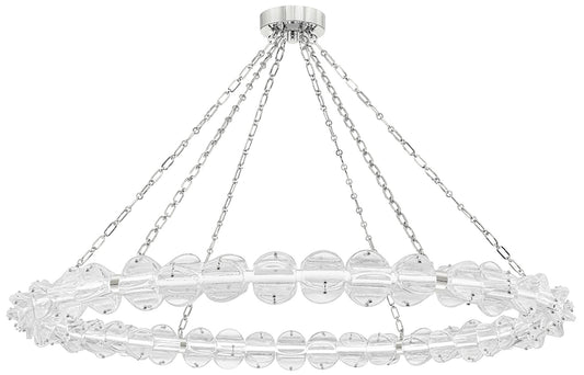 Lindley Lg LED Chandelier P Nickel