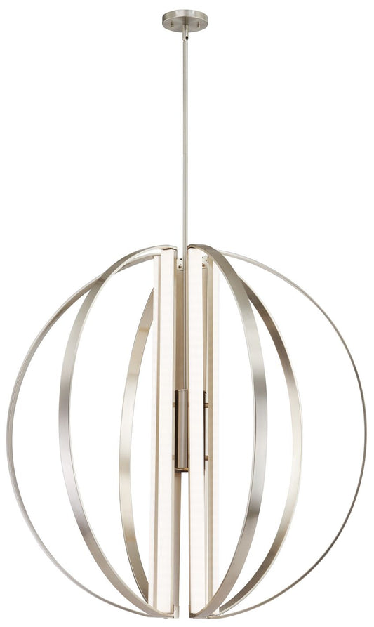 Liv 36" LED 7-Light Chandelier - Brushed Nickel