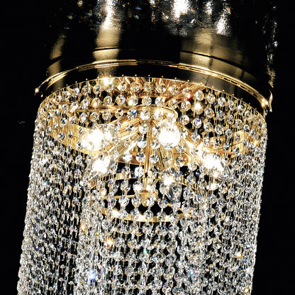 Long Crystal Chain Chandelier Style Ceiling Light