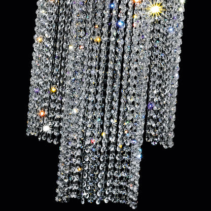 Long Crystal Chain Chandelier Style Ceiling Light