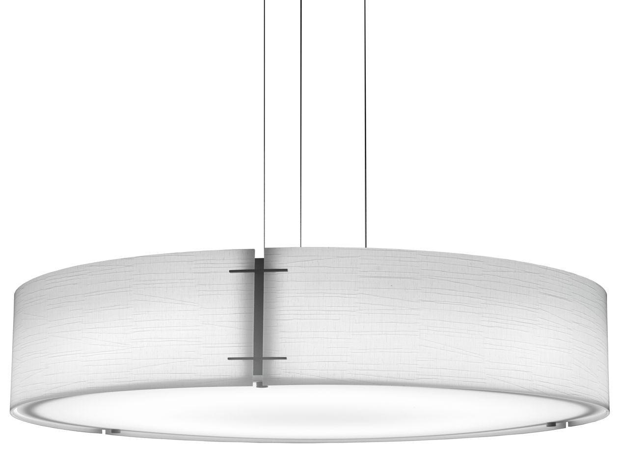 Loom 36" Dia. Modern Linen Pendant LED