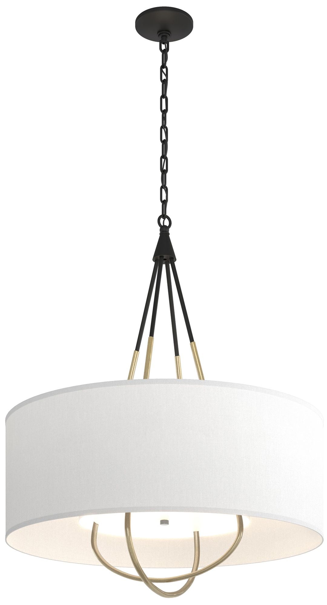 Loop Pendant - Black - Modern Brass - Anna Shade