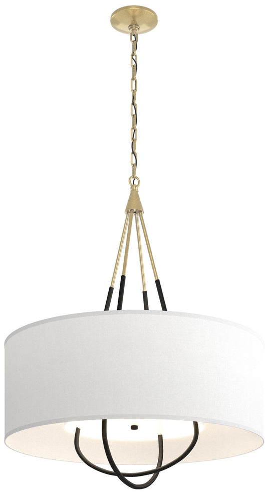 Loop Pendant - Modern Brass - Black - Anna Shade