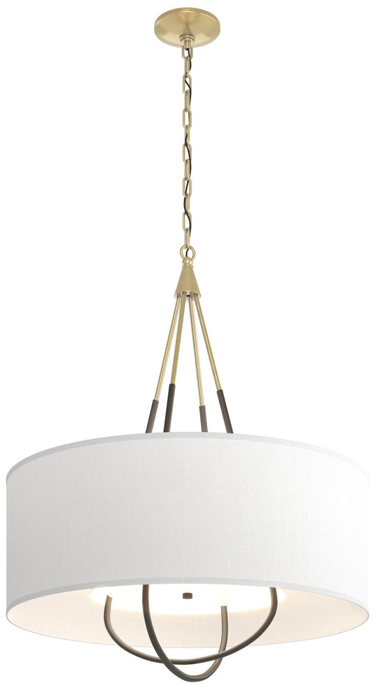 Loop Pendant - Modern Brass - Dark Smoke - Anna Shade