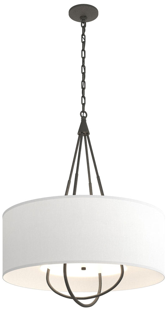 Loop Pendant - Natural Iron Finish - Natural Iron Accents - Natural Shade