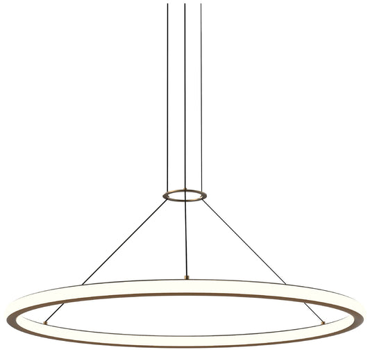 Luna 36" Round LED Pendant w/ 20' Cord Painted Brass