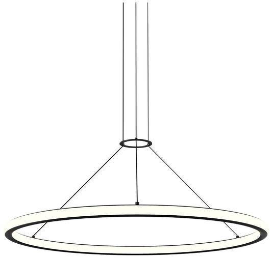 Luna 36" Round LED Pendant w/ 20' Cord - Satin Black