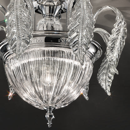 Luxury Acanthus Empire Glass Ceiling Light