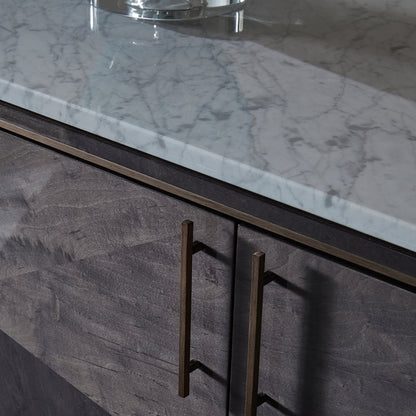 Luxury Marble Top Veneer Sideboard