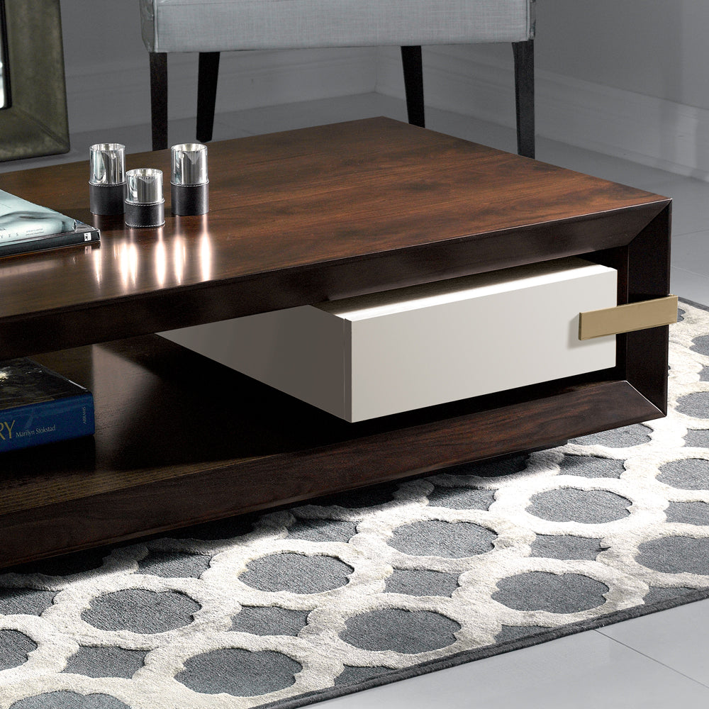 Luxury Dark Rosewood Coffee Table