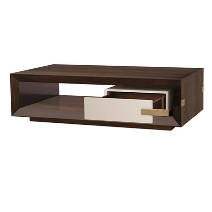 Luxury Dark Rosewood Coffee Table