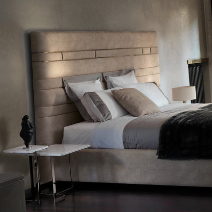 Luxury Designer Bed With Wide Headboard