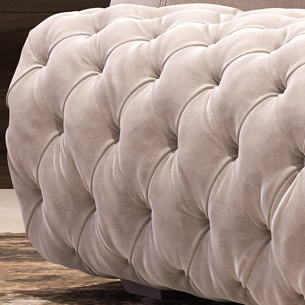 Luxury Designer Italian Button Upholstered Sofa