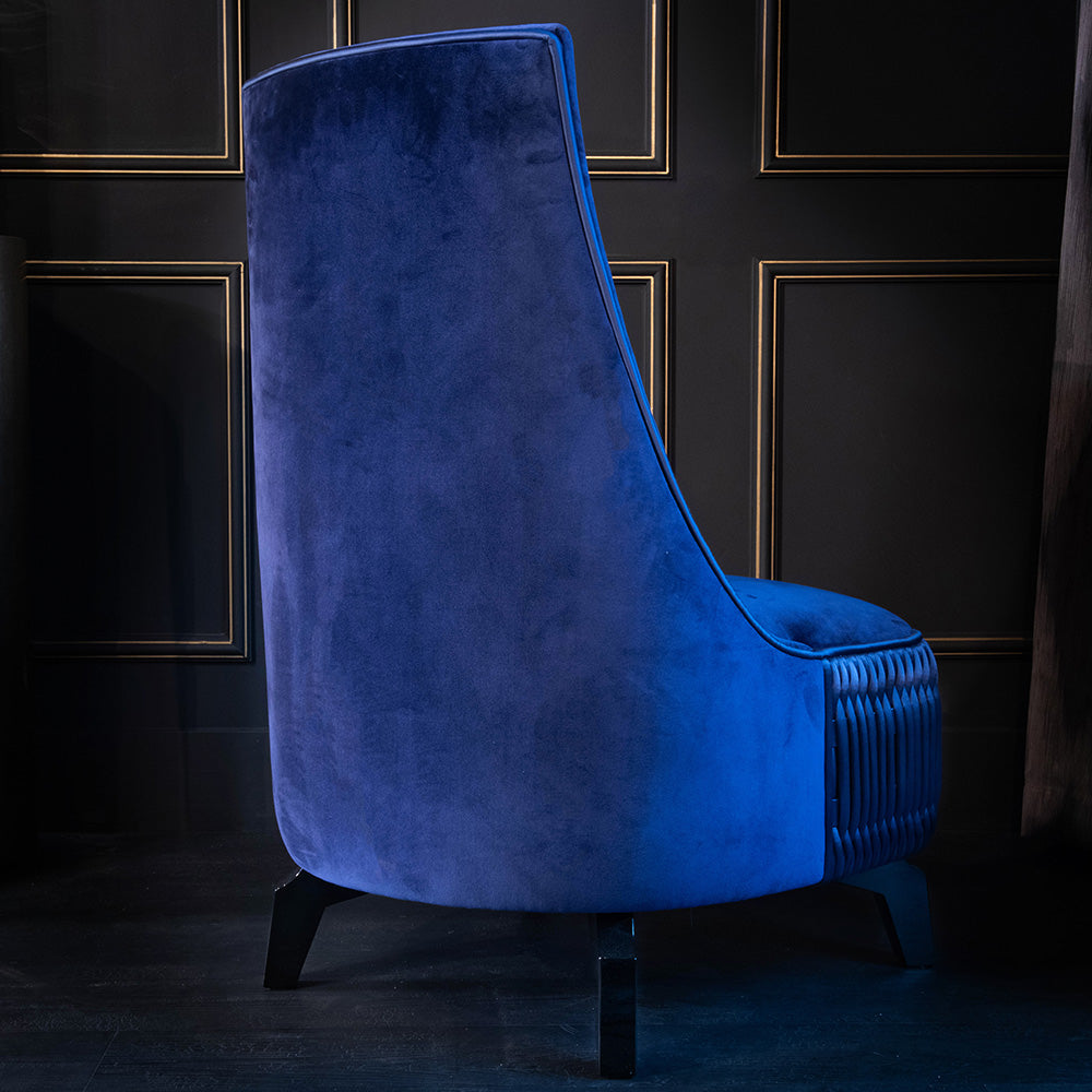 Luxury Designer Upholstered Low Occasional Chair