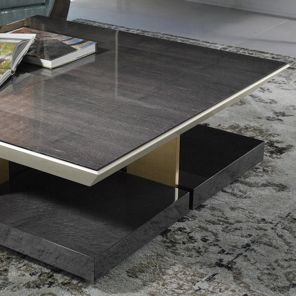 Modern Veneer Square Coffee Table