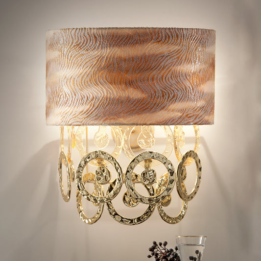 Luxury Hand Made Gold Glass Italian Wall Light