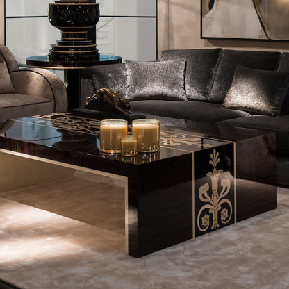 Luxury Inlaid Rectangular Coffee Table