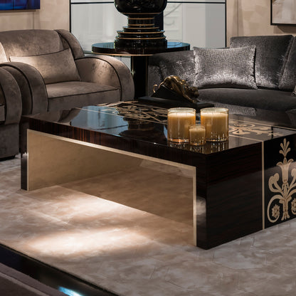 Luxury Inlaid Rectangular Coffee Table