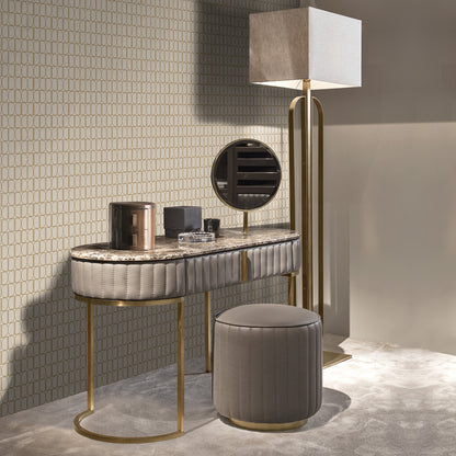 Luxury Italian Burnished Brass Modern Floor Lamp