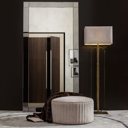 Luxury Italian Burnished Brass Modern Floor Lamp