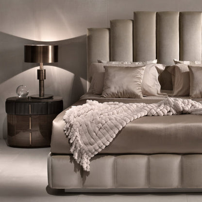 Luxury Designer Velvet Upholstered Bed