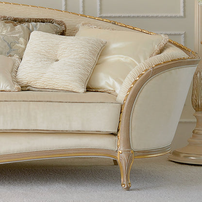 Luxury Italian Ivory Louis Reproduction Sofa