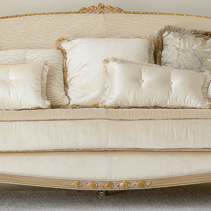 Luxury Italian Ivory Louis Reproduction Sofa