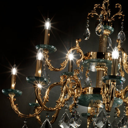 Luxury Italian Marble Gold Chandelier