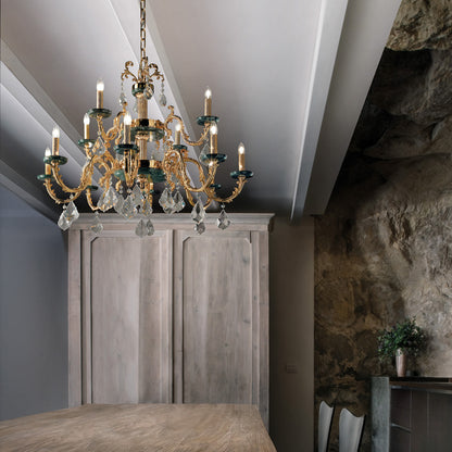 Luxury Italian Marble Gold Chandelier