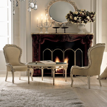 Luxury Italian Rose And Ribbon Armchair