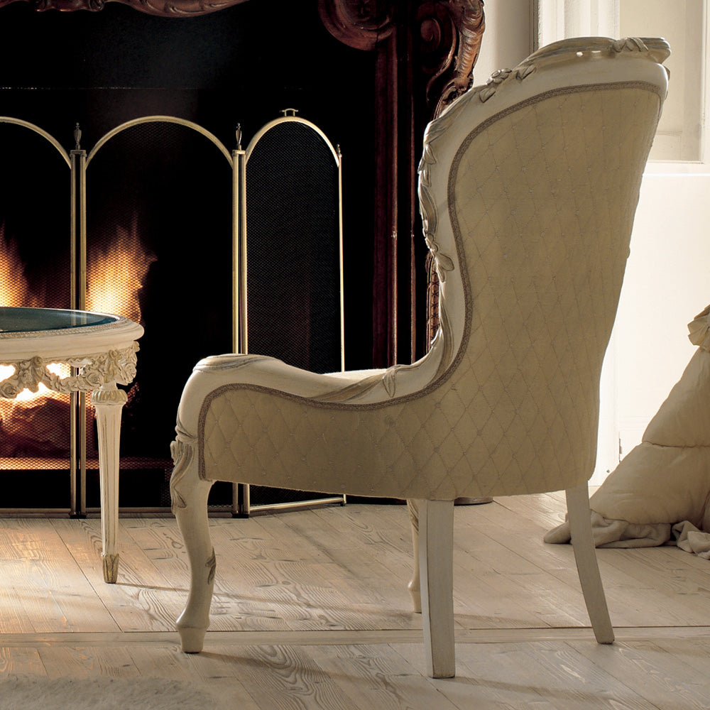 Luxury Italian Rose And Ribbon Armchair