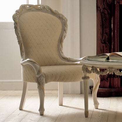 Luxury Italian Rose And Ribbon Armchair