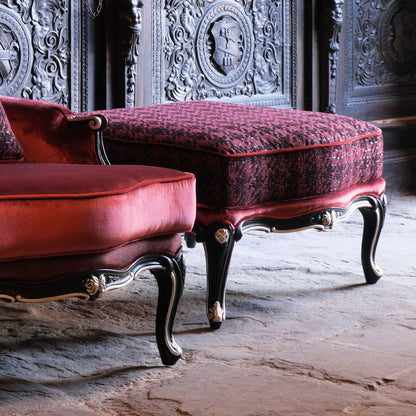 Luxury Louis Style Armchair And Footstool