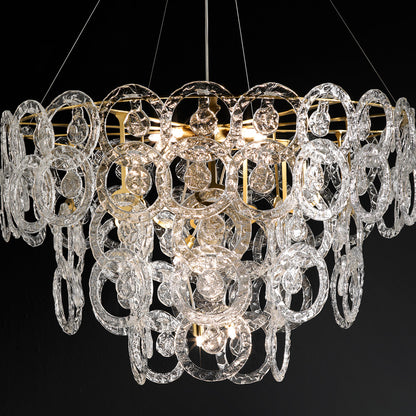 Luxury Murano Glass Ring Chandelier