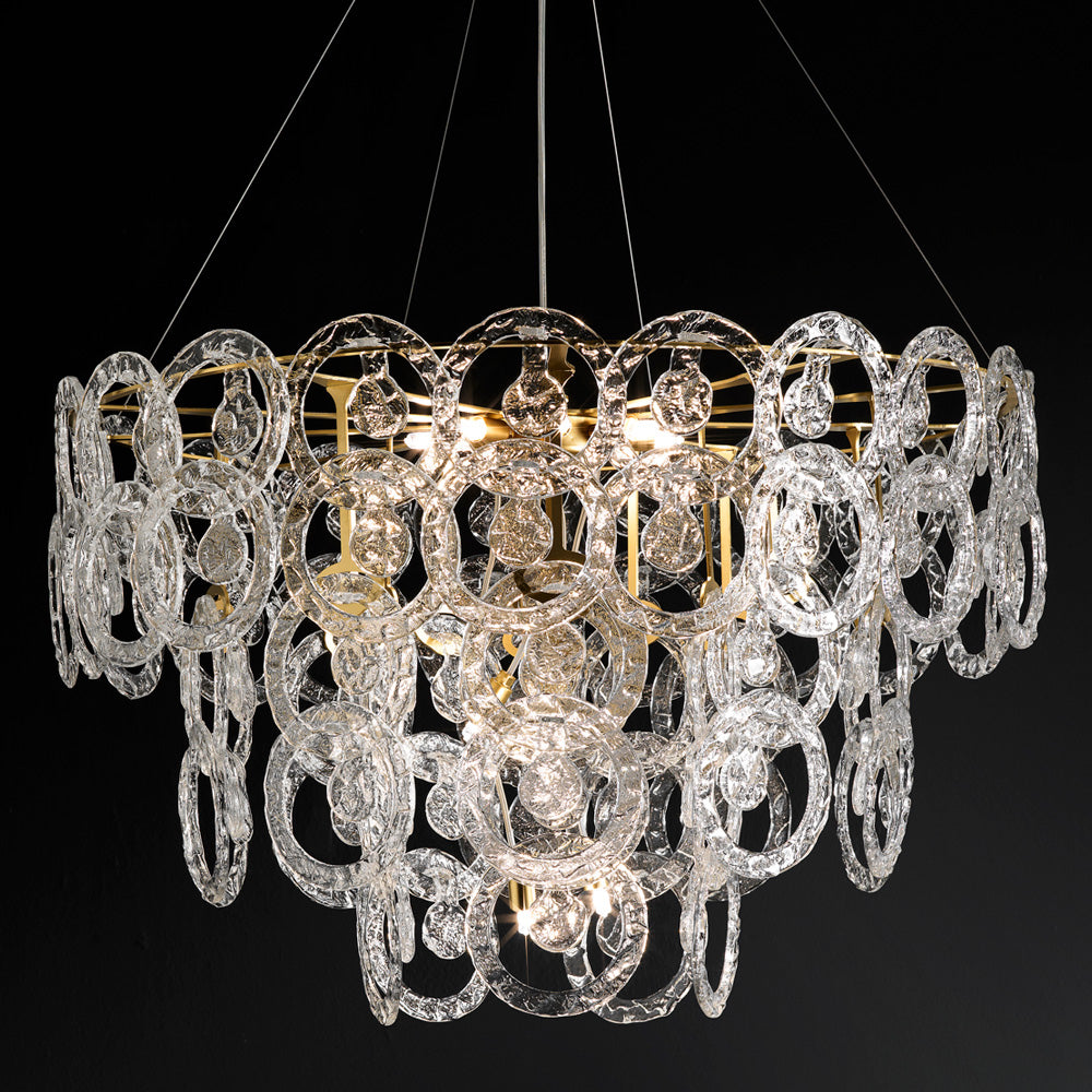 Luxury Murano Glass Ring Chandelier