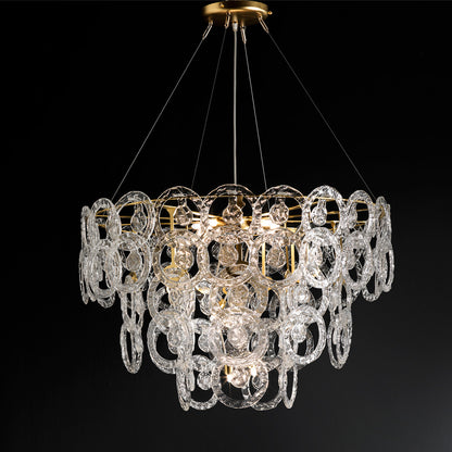 Luxury Murano Glass Ring Chandelier