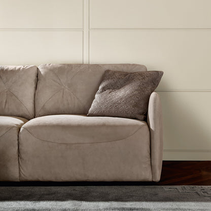 Luxury Nubuck Leather Designer Italian Sofa