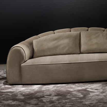 Luxury Nubuck Leather Designer Sofa