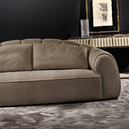 Luxury Nubuck Leather Designer Sofa