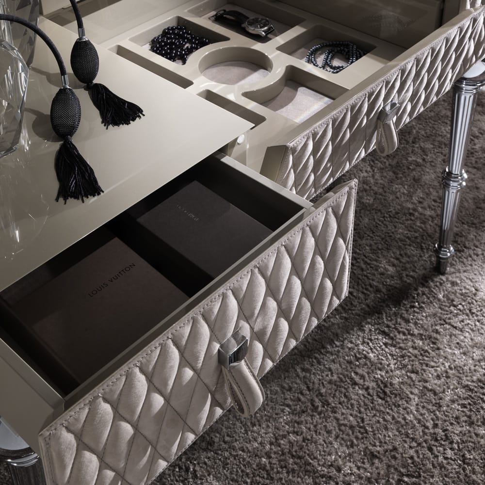 Luxury Nubuck Leather Dressing Table