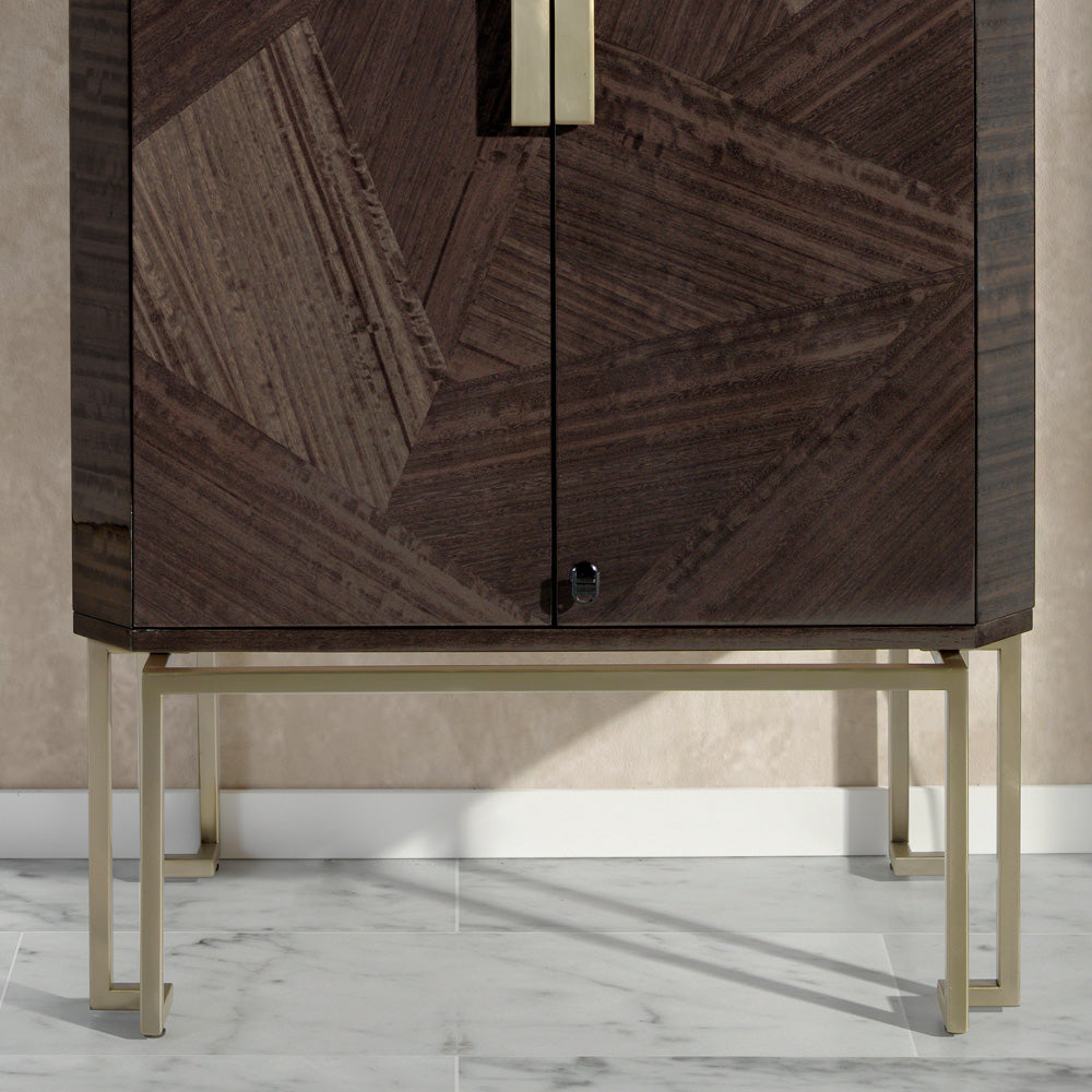 Luxury Olive Veneer Jewellery Armoire