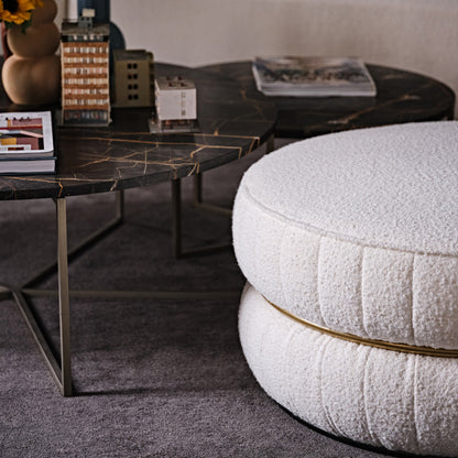 Luxury Round Pouffe