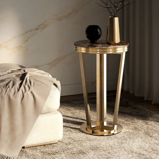 Luxury Round Marble Side Table