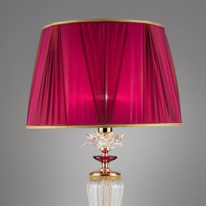 Luxury Table Lamp With Crystal Flower Detail