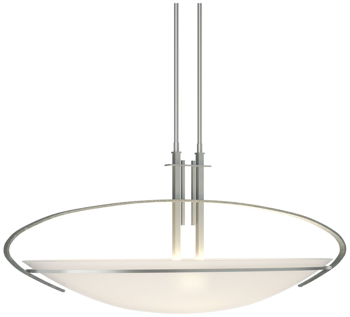 Mackintosh 32.5"W Vintage Platinum Standard Pendant w/ Opal Glass Shad