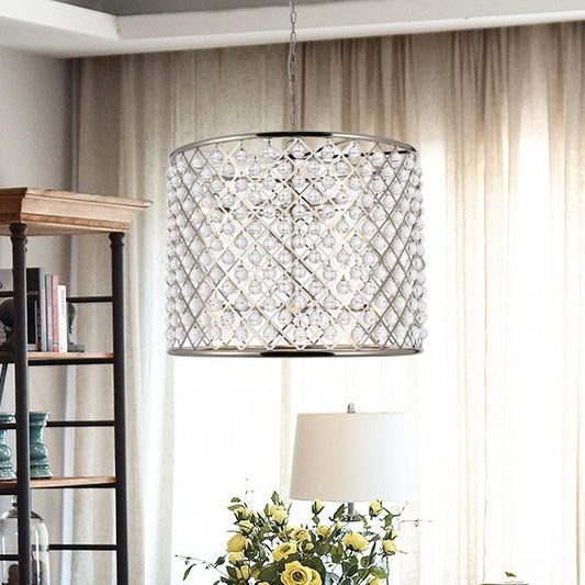 Madison 12 Light Polished Nickel Chandelier Clear