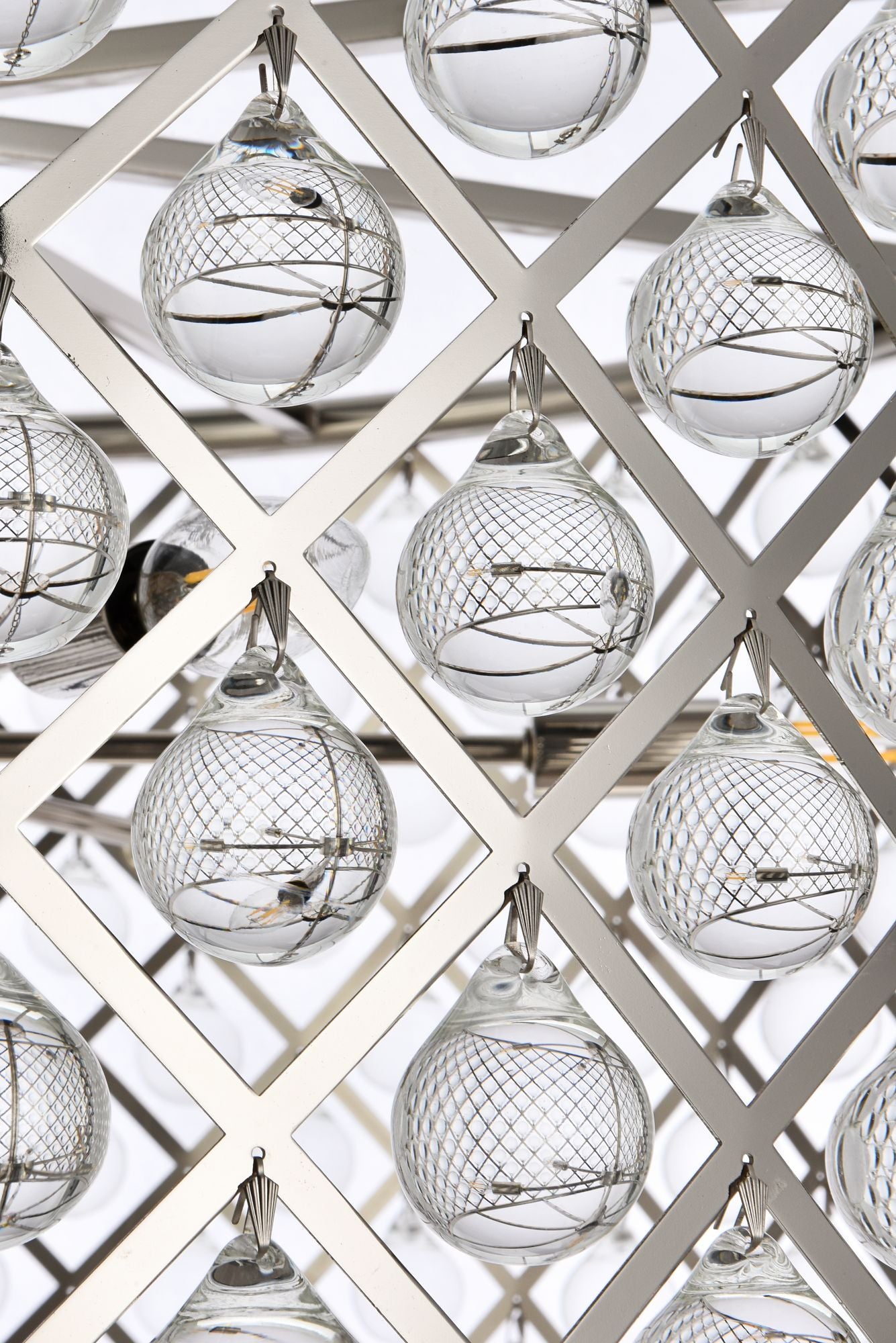 Madison 12 Light Polished Nickel Chandelier Clear