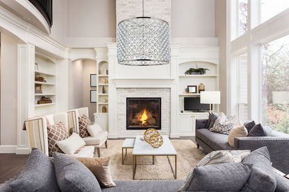 Madison 12 Lt Polished Nickel Chandelier Clear
