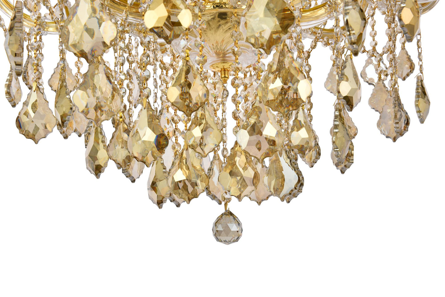 Maria Theresa 36" Wide Gold Crystal 24-Light Chandelier