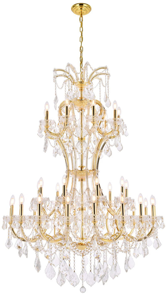 Maria Theresa 36 Lt Gold Chandelier Clear